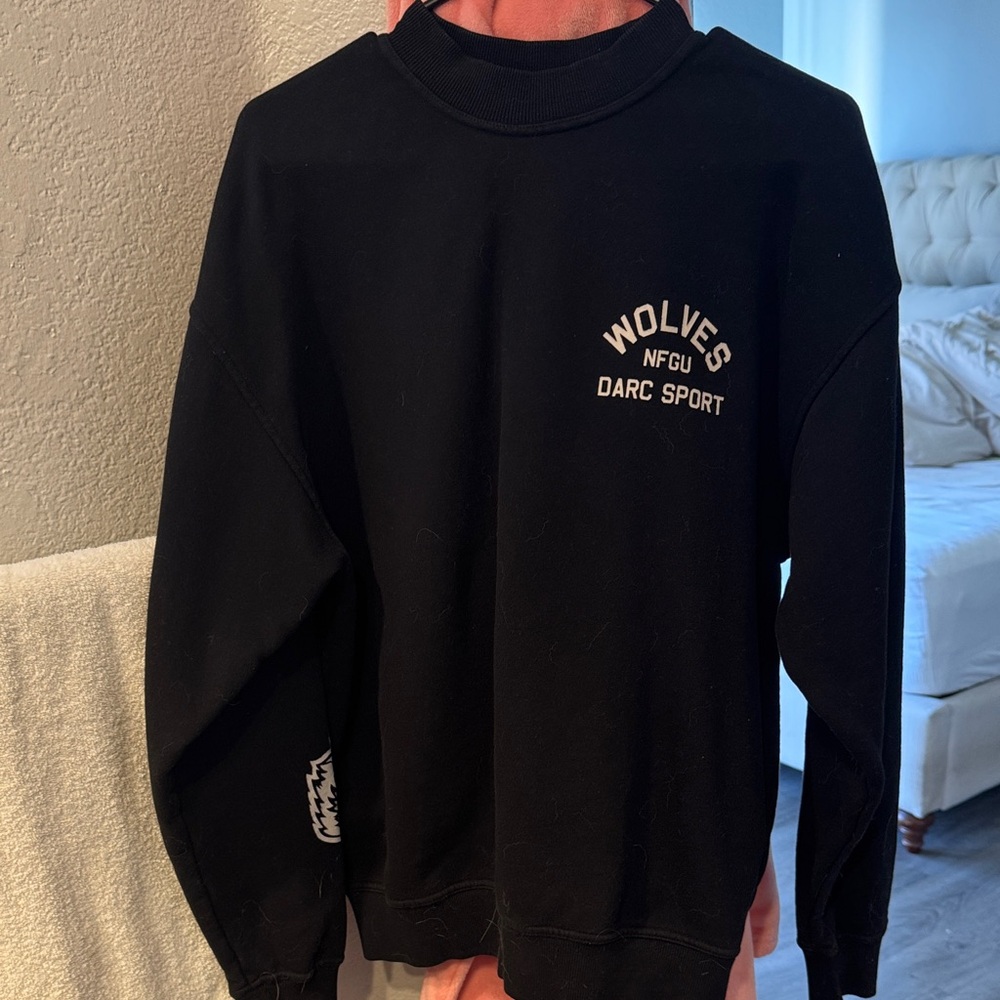 Darc Sport Wolves Black Crewneck Sweater